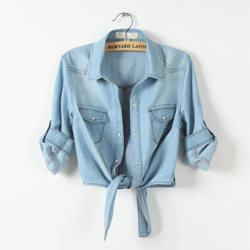Harbor Tie-Front Cotton Shirt