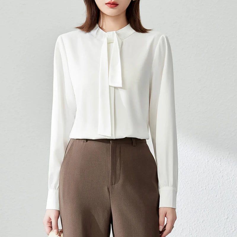 Noelle Tie-Neck Blouse